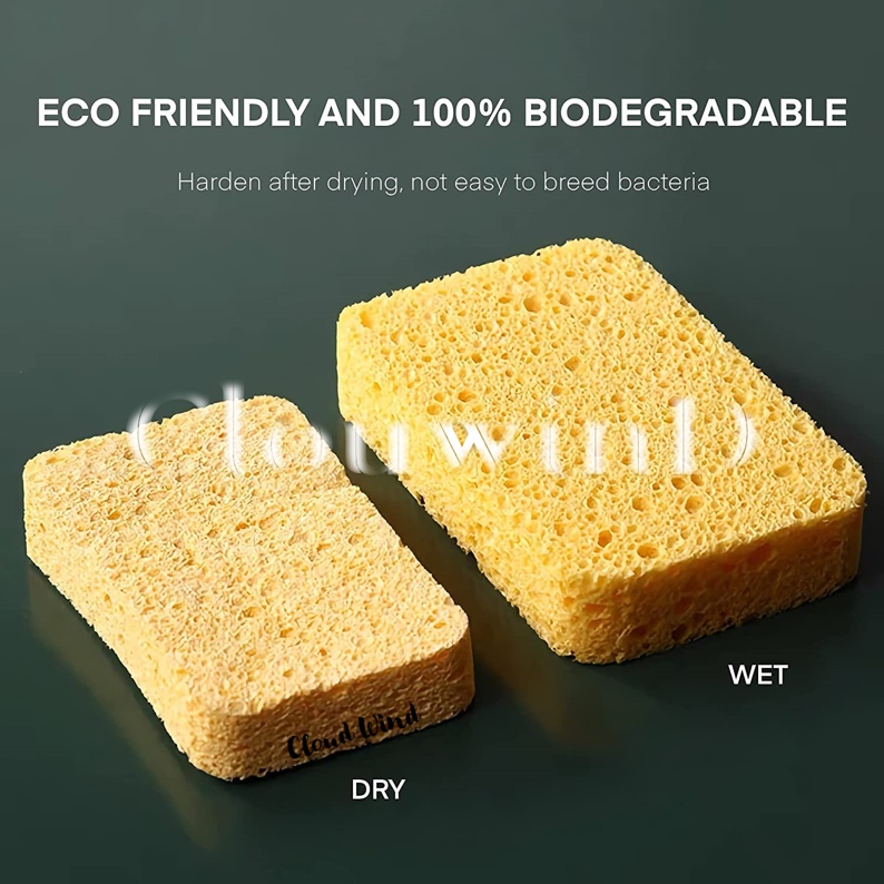 Malaysia Seller Washing up Sponge Kitchen 100 Biodegradable Natural