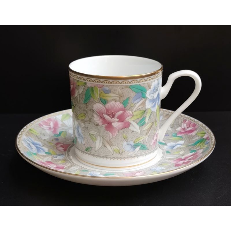 Maple Made in Japan Romance China Floral Decor Coffee Cup & Saucer