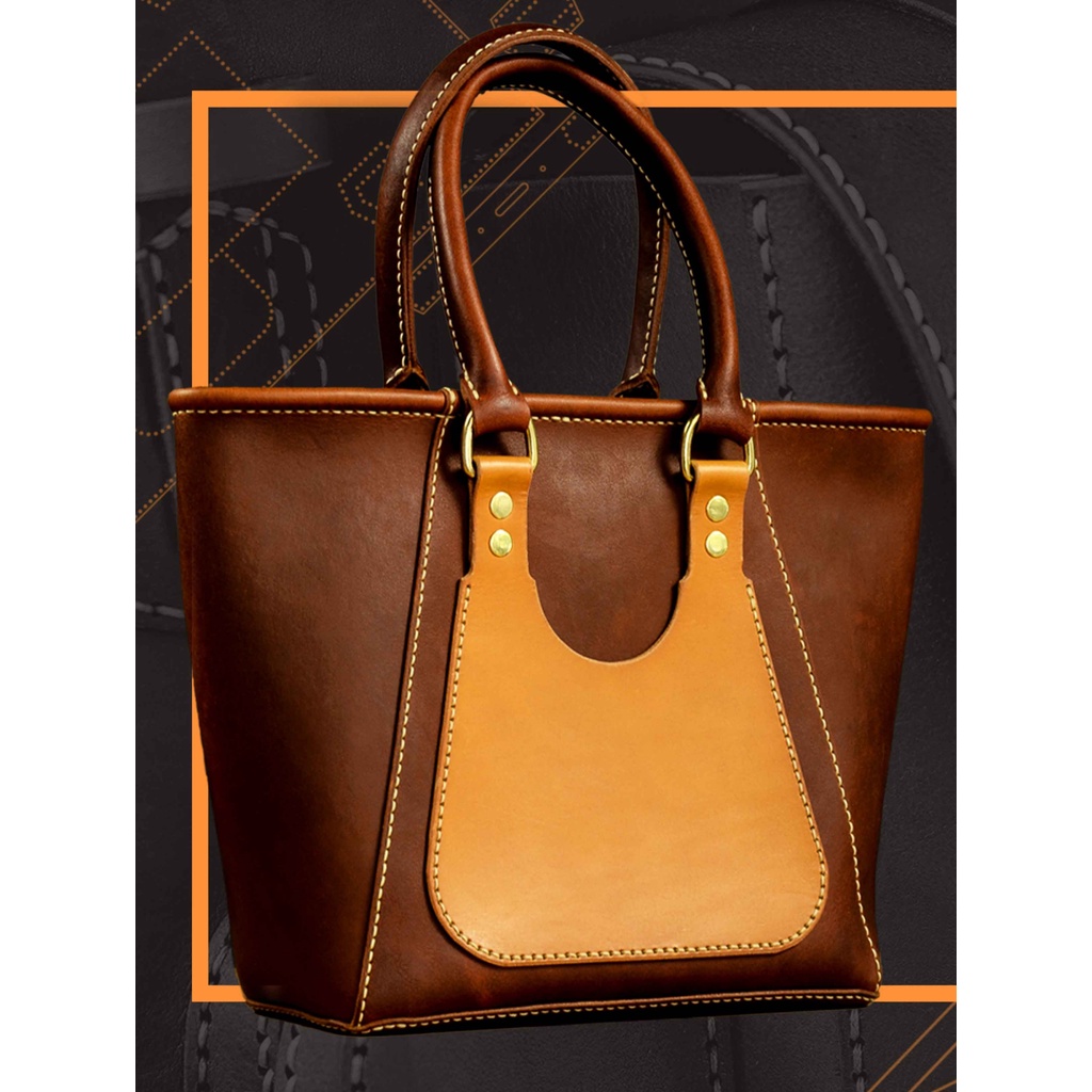 Leather Pattern Tote Bag