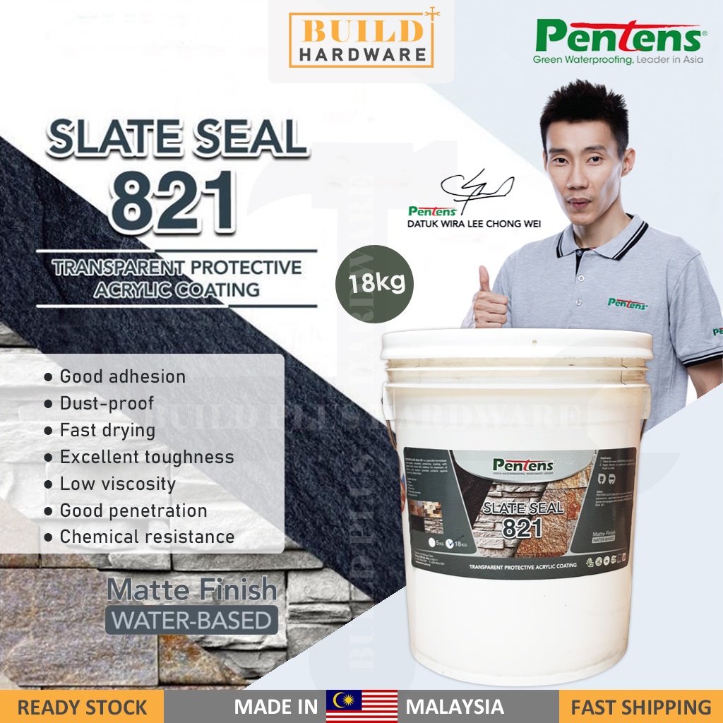 PENTENS SLATE SEAL 821 (Matt) 18kg Water Based Transparent Protecting Acrylic Coating