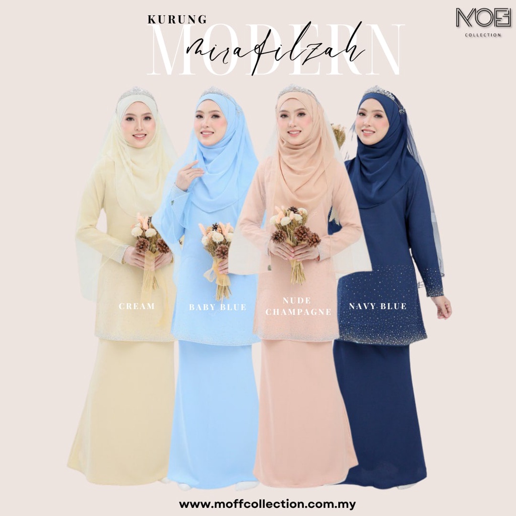 New Colour Baju Kurung Moden Mira Filzah 4 Warna I Nikah I Tunang I