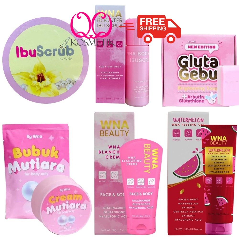 WNA IBU SCRUB Booster Sabun Gluta Gebu Peeling Gel Lotion Whitening