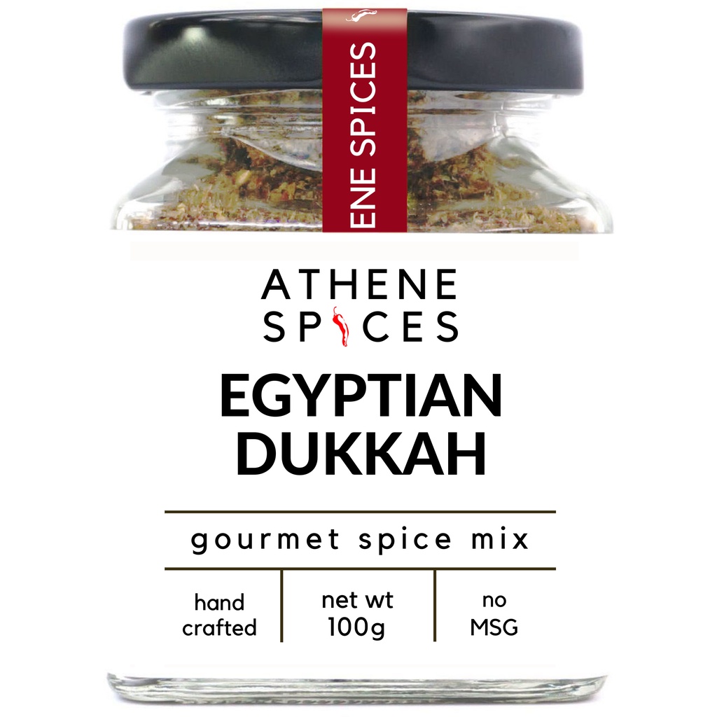 Egyptian Dukkah Gourmet Spice Sprinkle & Dip ǀ Herbs Spices ǀ Keto • Vegan ǀ Ethnic ǀ No-MSG ǀ Salad • Sandwich • Crust