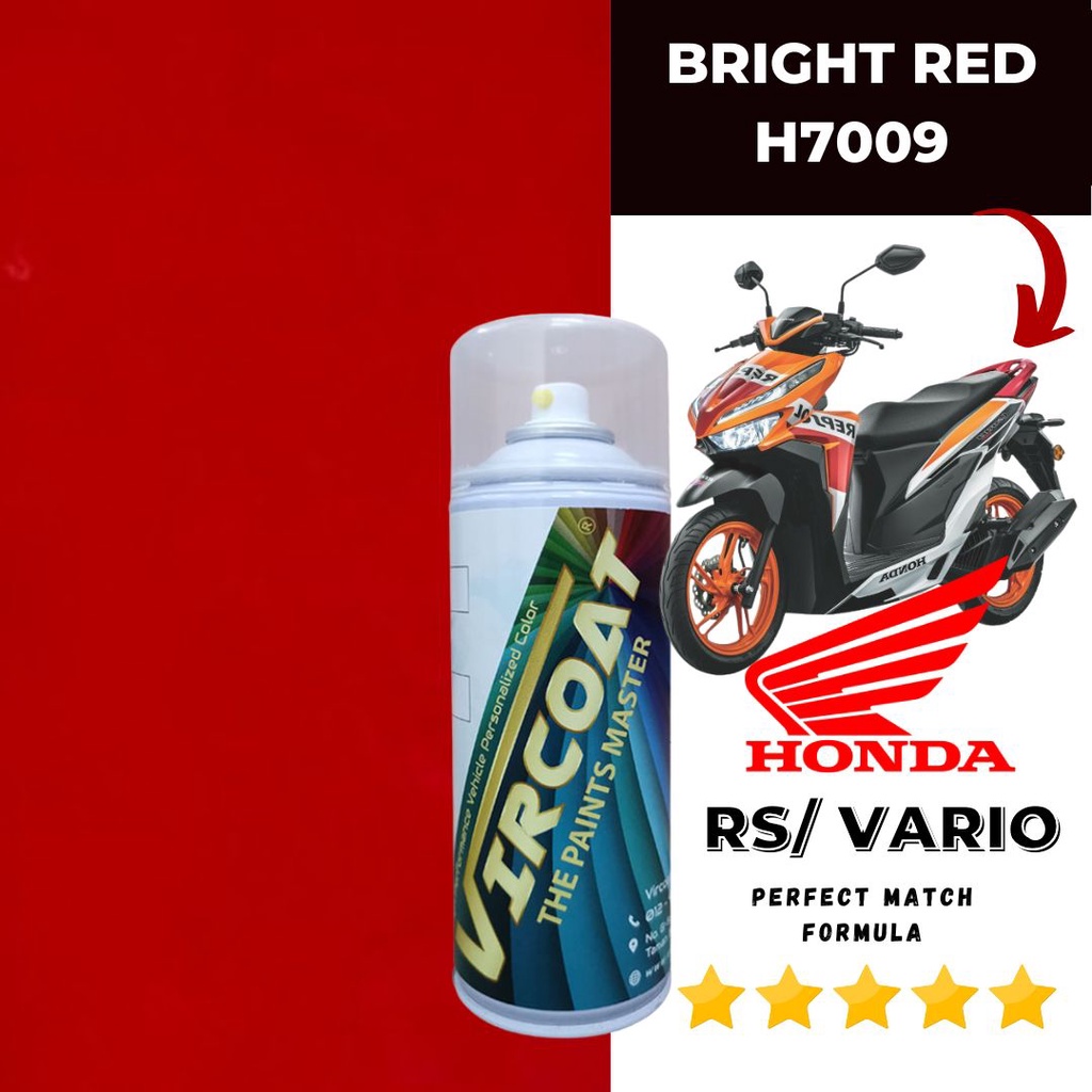 HONDA VARIO/ RS Bright Red H7009 2K Cat Motor Aikka DIY Aerosol Cat