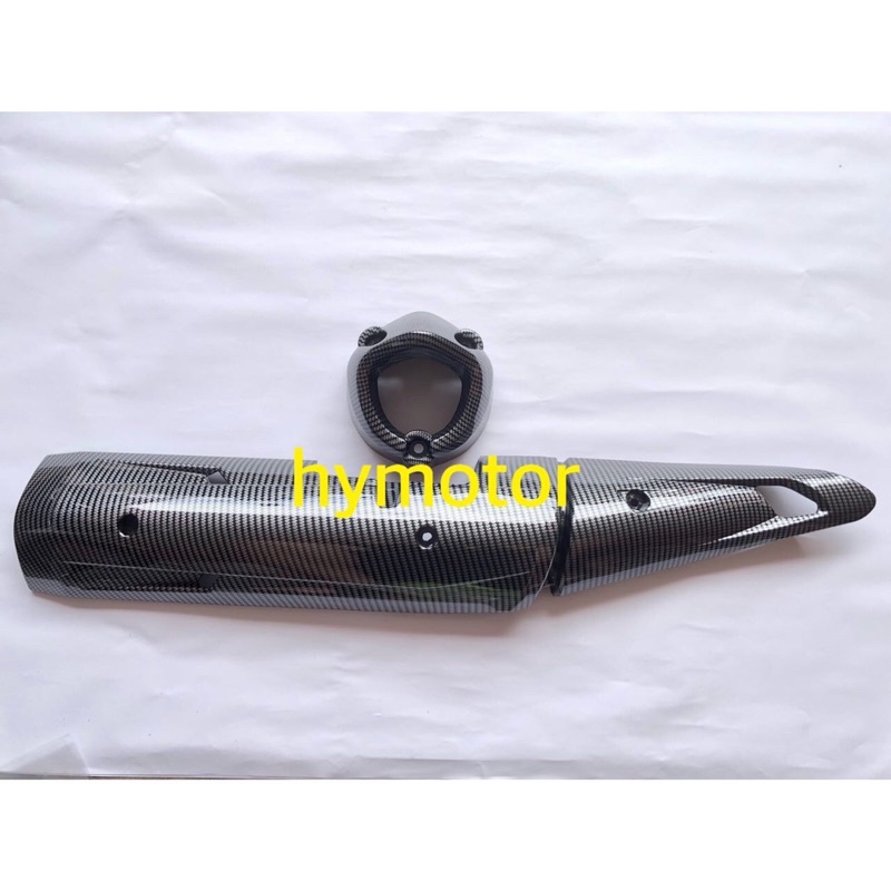 Yamaha Y15zr V1,V2 Exhaust cover carbon y15 cf Shopee Malaysia