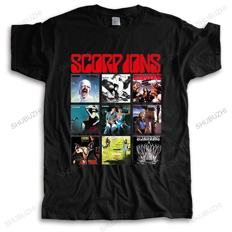 Men's Scorpions Tee 50th T-shirt Men's Short Sleeve Fashion Boy Friend Father's Day Male Brand Teeshirt Boyfriend EMXF