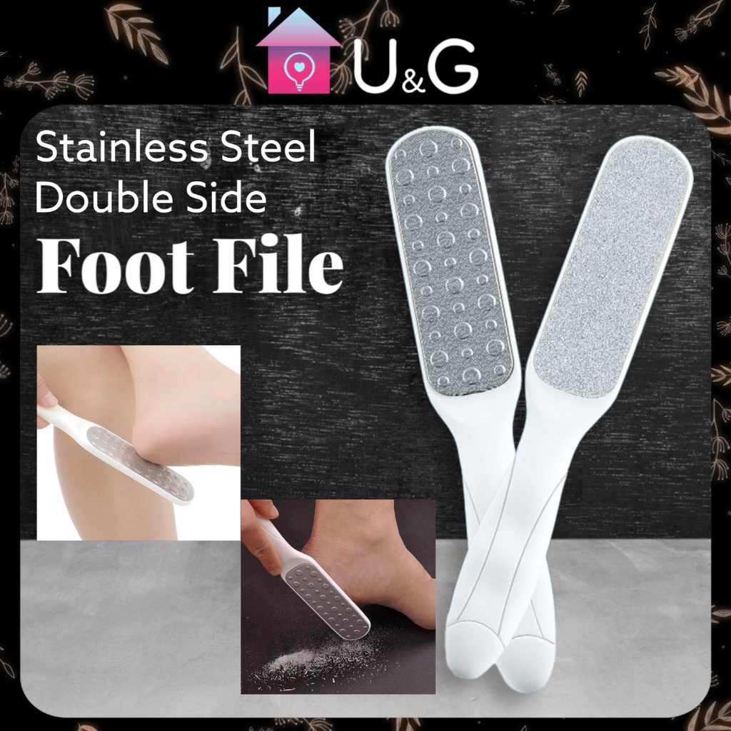 UG Foot Callus File Stainless Steel Double Side Footplate Foot Grinder