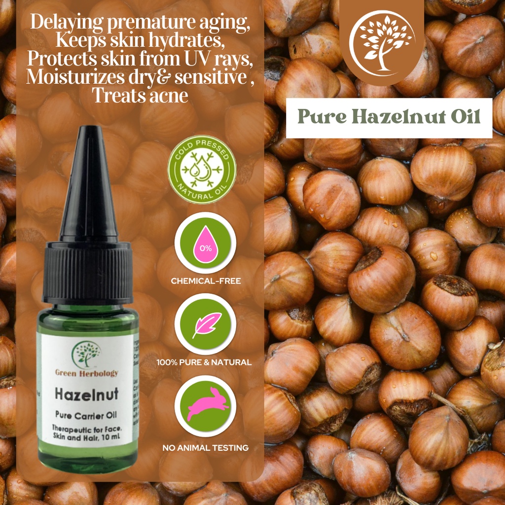 Cold Pressed Hazelnut Oil For Soap Making , Face Oil , Body Oil