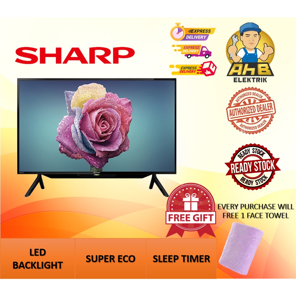 Sharp TV 32 Inch Full HD LED 2TC32BD1X Shopee Malaysia