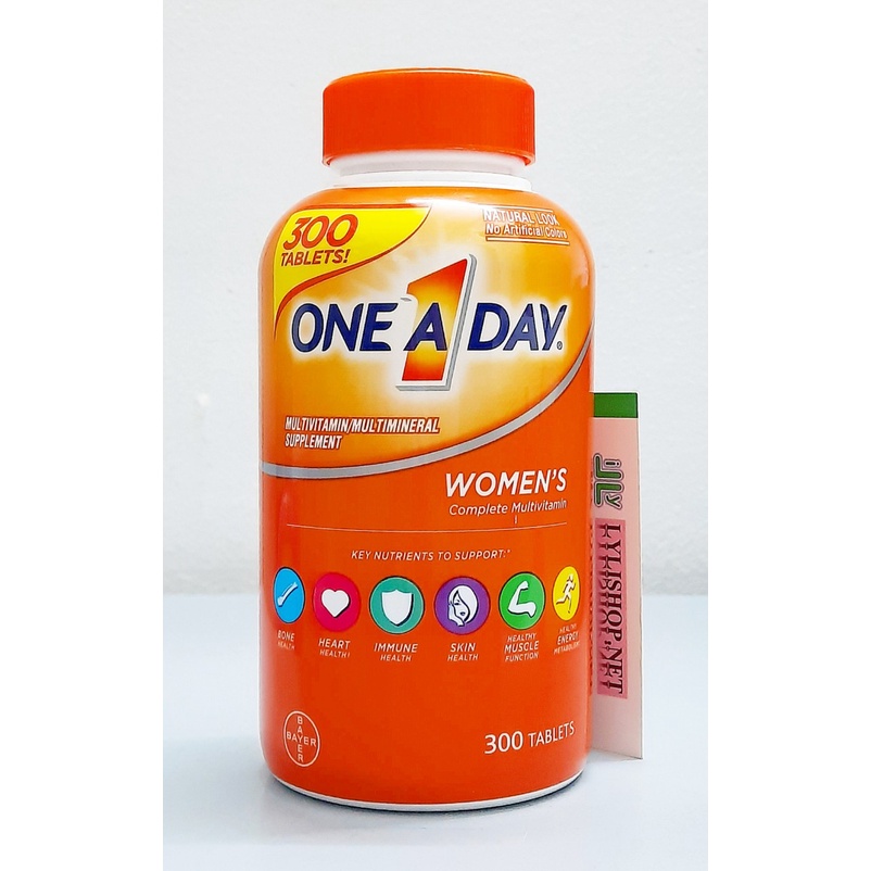 One A Day Women'S Multivitamin Bottle Of 300 Tablets For Women Bayer ...