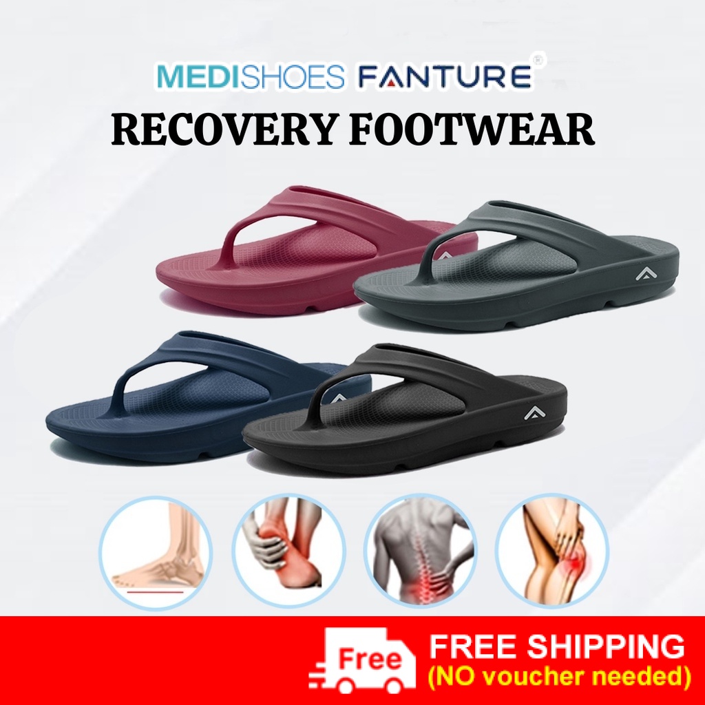 MEDISHOES FANTURE F001 Health Shoes Kasut Kesihatan 健康鞋 Medical Men Women Slippers Sandal Foot Pain Arch Support Casual