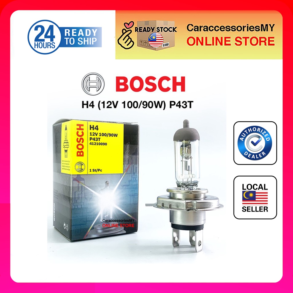Bosch H4 bulb original 12V 100 90W Headlights headlamp lampu kereta