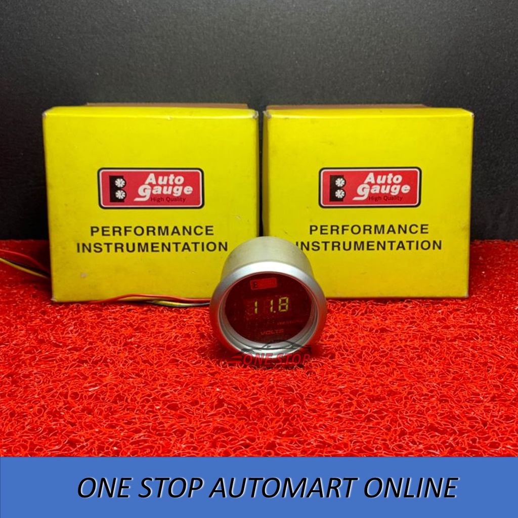 Meter 3 Beradik Volt Digital Meter Dengan Lampu Warning Motor kereta