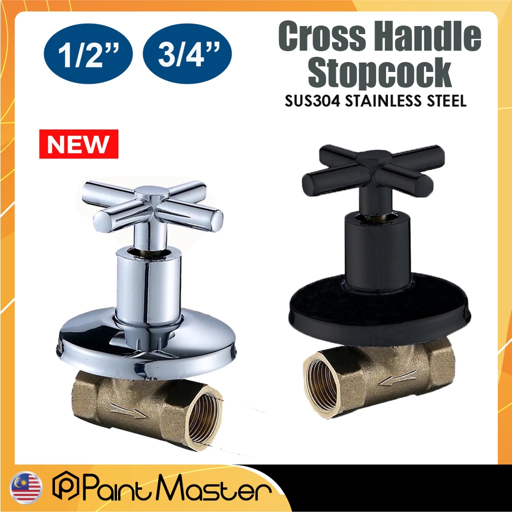 SUS 304 Stainless Steel Bathroom Stopcord Stopcock Basin Tap Bib Tap
