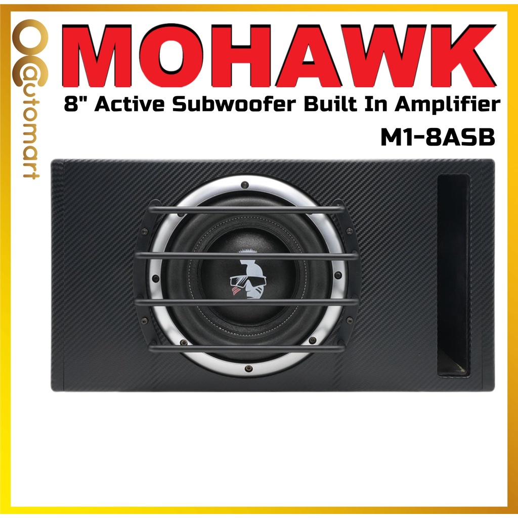Mohawk 8" inch M1 Series Active Sub Woofer M18ASB Double Coil Super