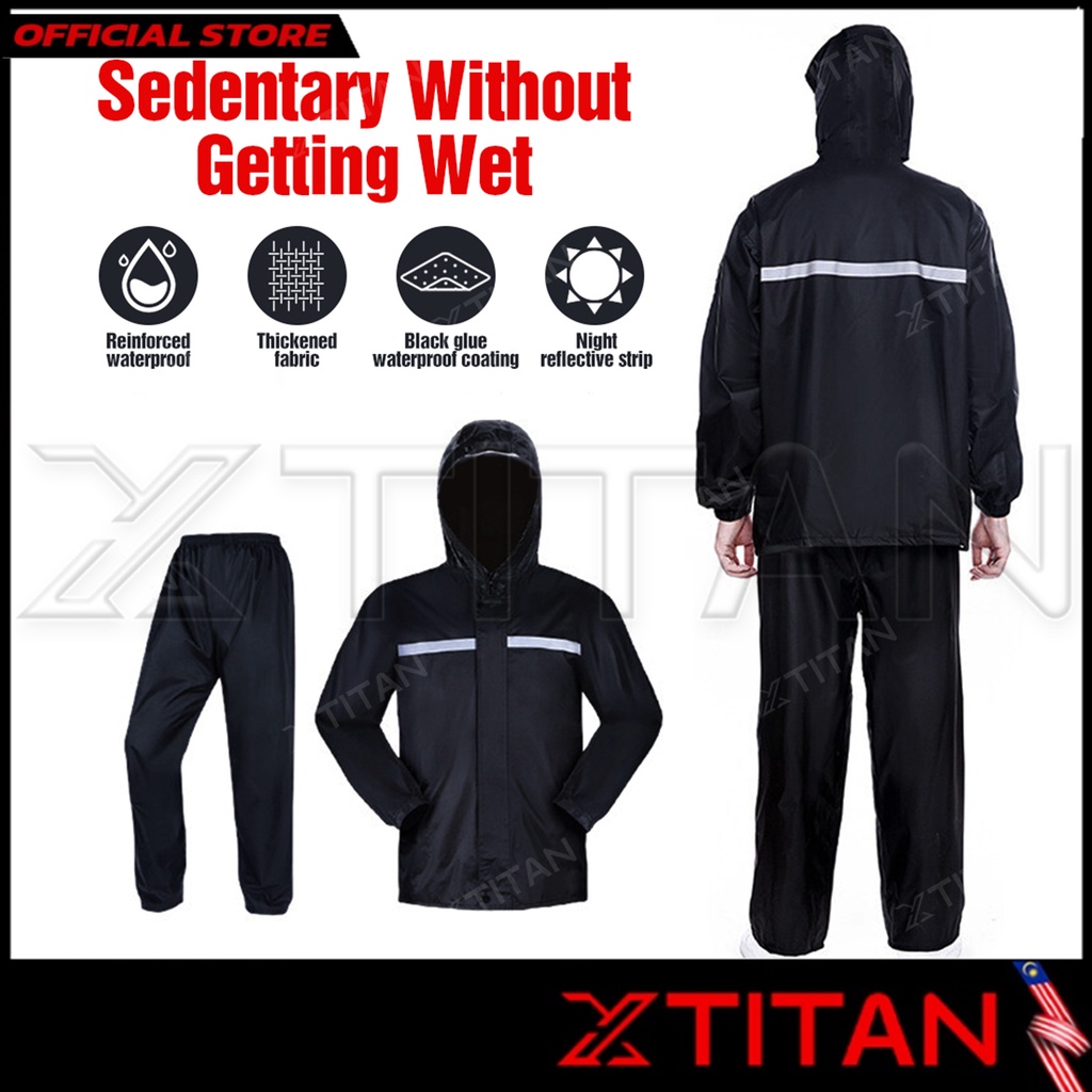 Premium Raincoat Rainsuit Baju Hujan Motorcycle Bike Bicycle Rain PVC
