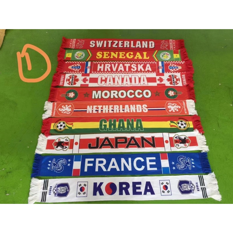 Mafla Negara Football Scarf Kain Cotton Lembut & Berkualiti Selendang Futsall Soccer Scarves Mafla Ready Stock Fast Ship