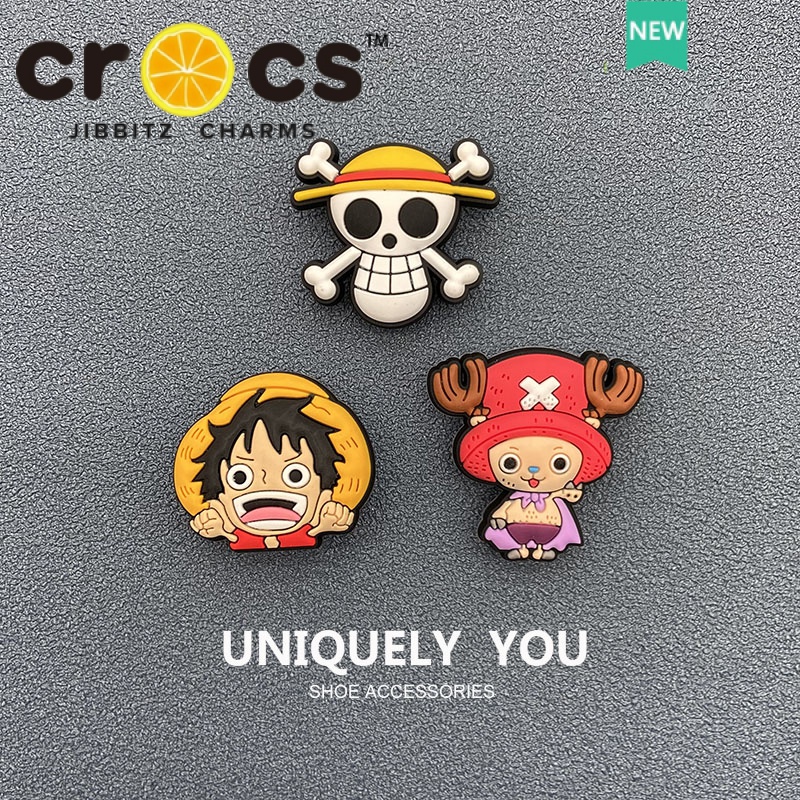 crocs jibbitz charms One Piece Series Shoes Flower Set Accessories for