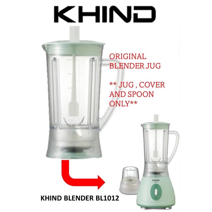 ORIGINAL JUG & SPOON & COVER ONLY Khind Blender for BL1012 / Pensonic Blender PB-3203