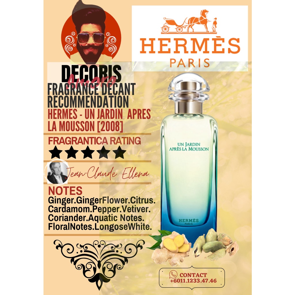 Hermes Un Jardin Apres La Mousson - Perfume Decant | Shopee Malaysia
