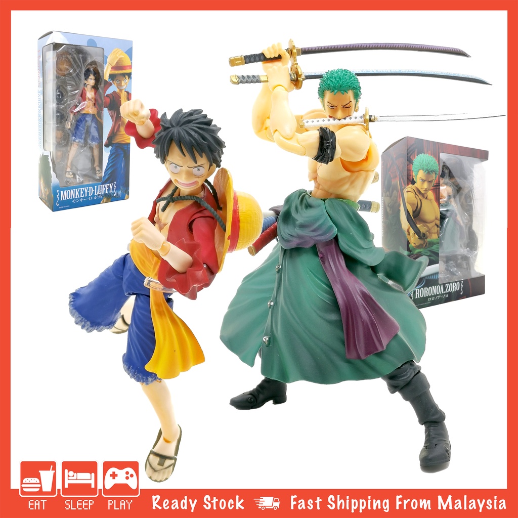 Oem 18cm SHF One Piece Luffy Roronoa Zoro Variable Action Heroes Figure ...