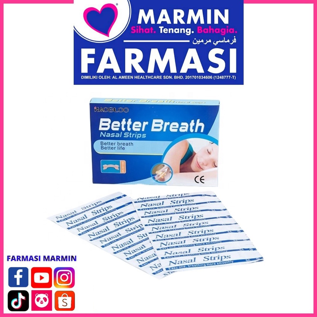 BETTER BREATH NASAL STRIPS (20 pcs) Shopee Malaysia