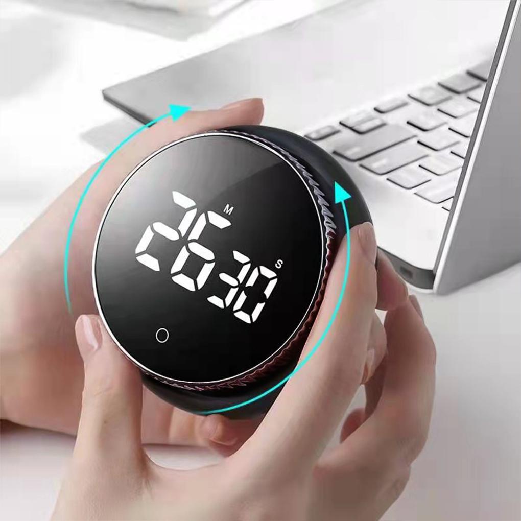 Kitchen Timer Household Cooking Gadget Rounded Countdown Device Time Reminding Equipment Alarm Clocking Accessory