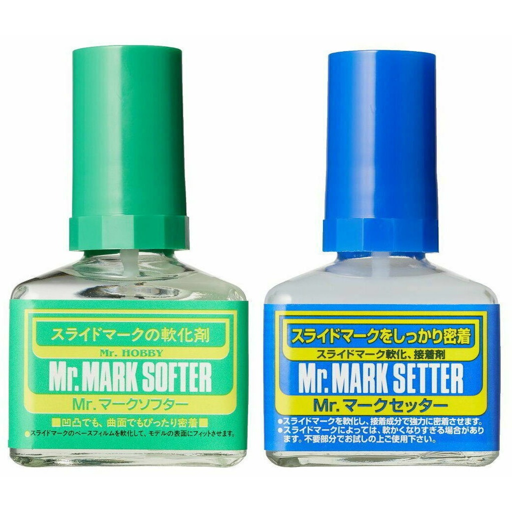 Mr Hobby MS231 MS232 Mr Mark Softer Mark Setter 40ml Decal Waterslide Decal Gundam