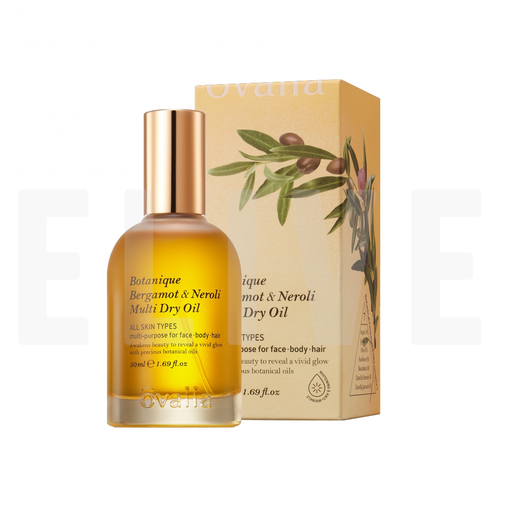 Ovalla Botanique Orchid & Blossom Multi Dry Oil 50ml / Vegan Certified