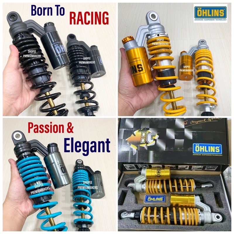 OHLINS ABSORBER GAS 280MM 330MM 340MM Y110 SRL EX5 DREAM KRISS RXZ WAVE DASH LAGENDA