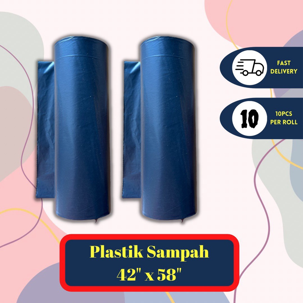 PLASTIK SAMPAH BESAR TEBAL LIAT TAHAN / BEG SAMPAH / PLASTIC BAG ...