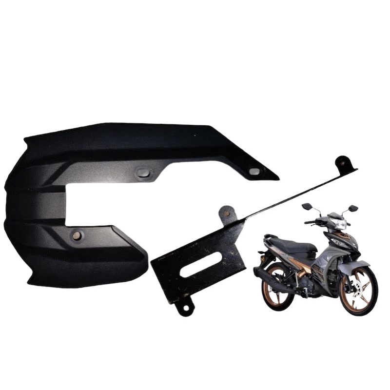 ORIGINAL LC135 V2V8/Y15 Y15ZR CHAIN CASE COVER RANTAI + BRACKET PNP