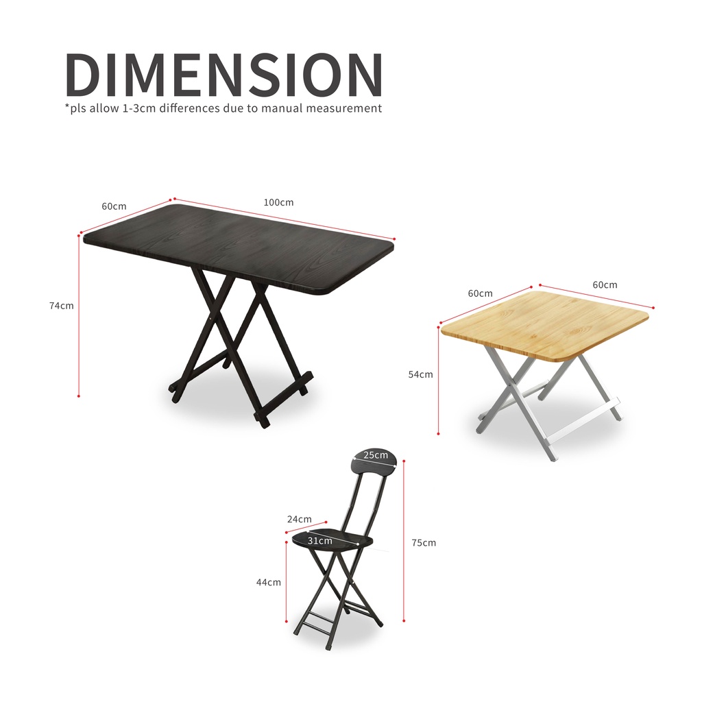 FREE DELIVERY!!! DEODRA Dining Table / Meja Makan / Foldable Dining Table / Meja makan Berlipat