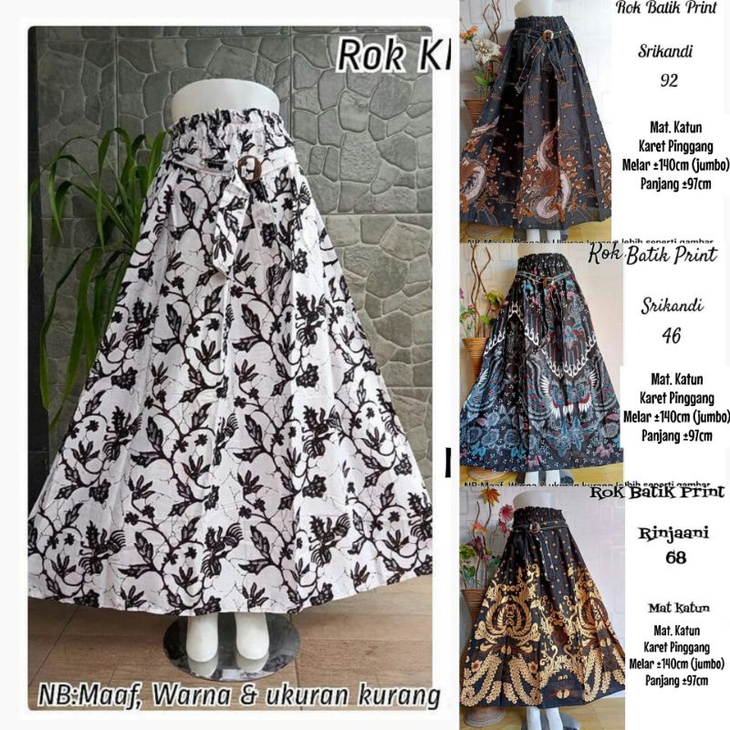 [Sale] Long BATIK Skirt Adult JUMBO Umbrella Skirt Women BIGSIZE KLOK Latest MOTIF