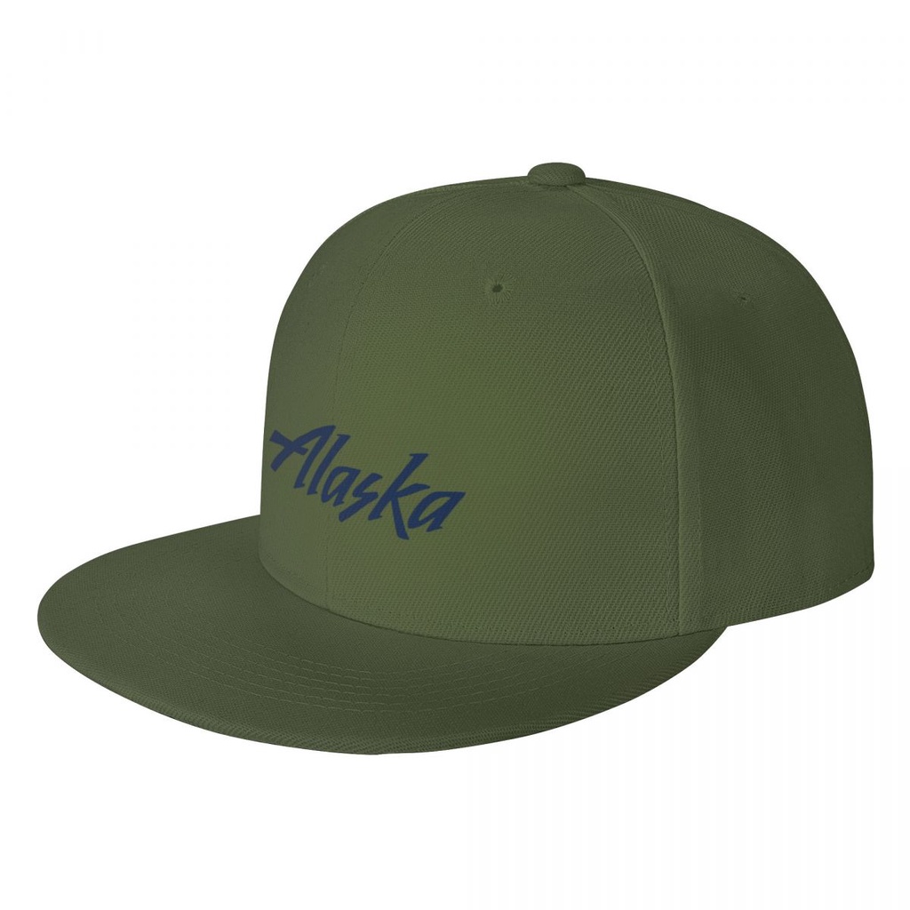 New Available Alaska Airlines Logo Flat Brim Sunshade Baseball Hat Men Women Fashion Polyester Solid Color Curved Brim