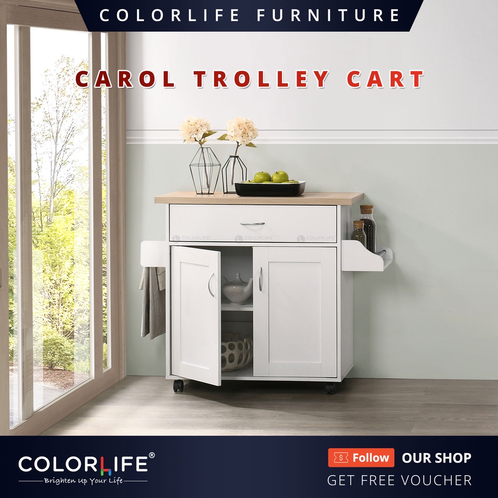 Kitchen carts with wine racks
