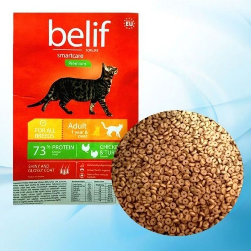 Belif Premium Cat Food Chicken & Turkey Adult Cat Food Repack 1 kg Shopee Malaysia