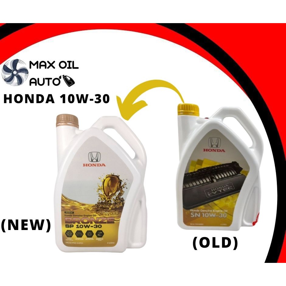 HONDA MINYAK HITAM 10W30 4L ENGINE OIL FULLY SYNTHETIC MINYAK ENJIN