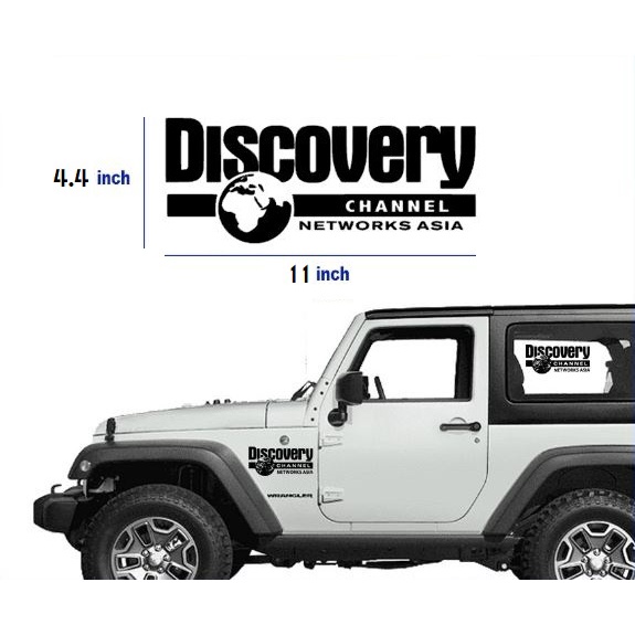 Discovery 4x4 Off Road Car Sticker Stiker Kereta Profession Sticker Custom Engineers Surveyor facebooker tiktokers