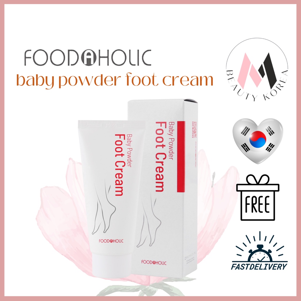 Korea Foodaholic Foot Moisturizing Baby Powder Foot Cream 100g Shopee