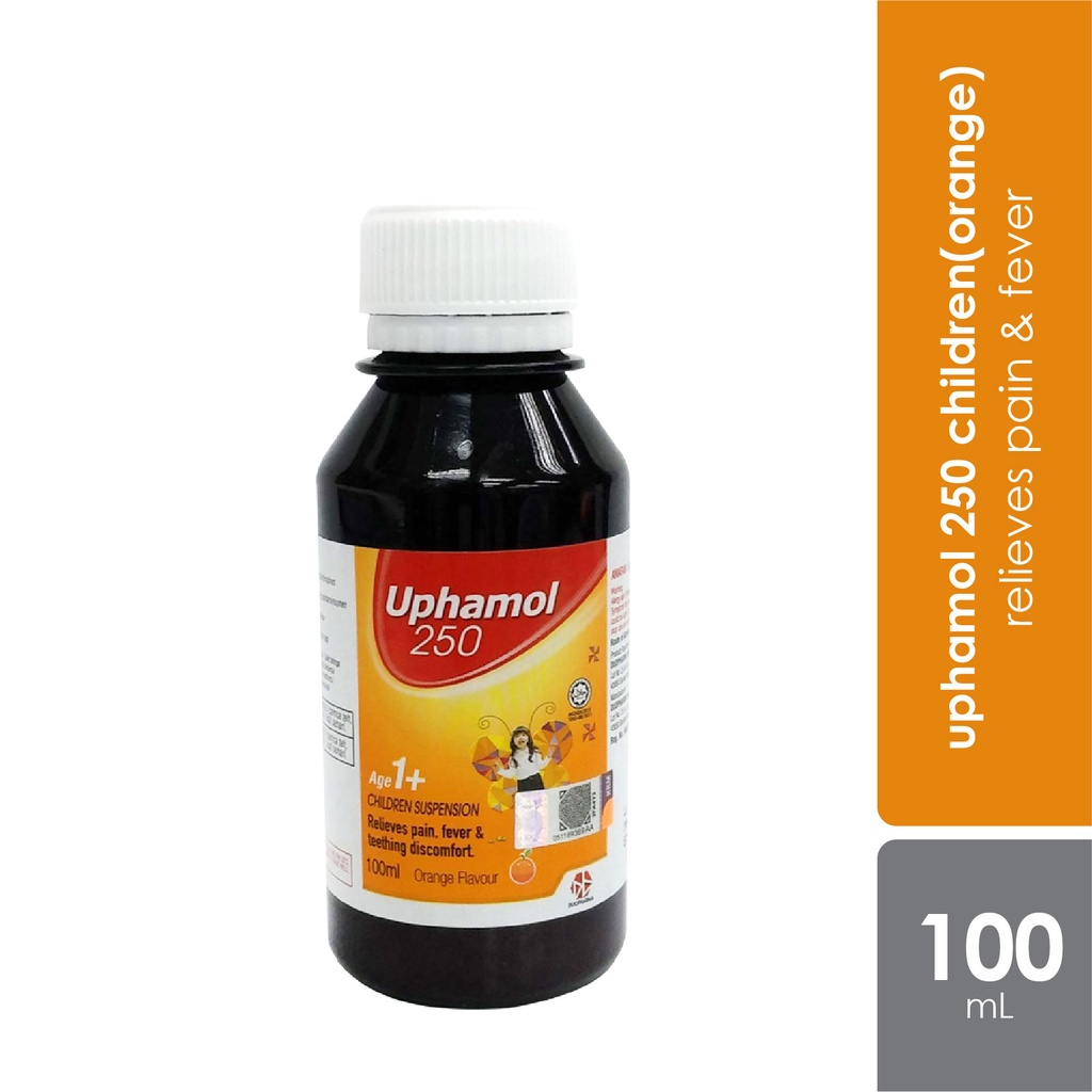 ( Expiry Date2025) Uphamol Paracetamol Syrup Paracetamol 250mg/5ml