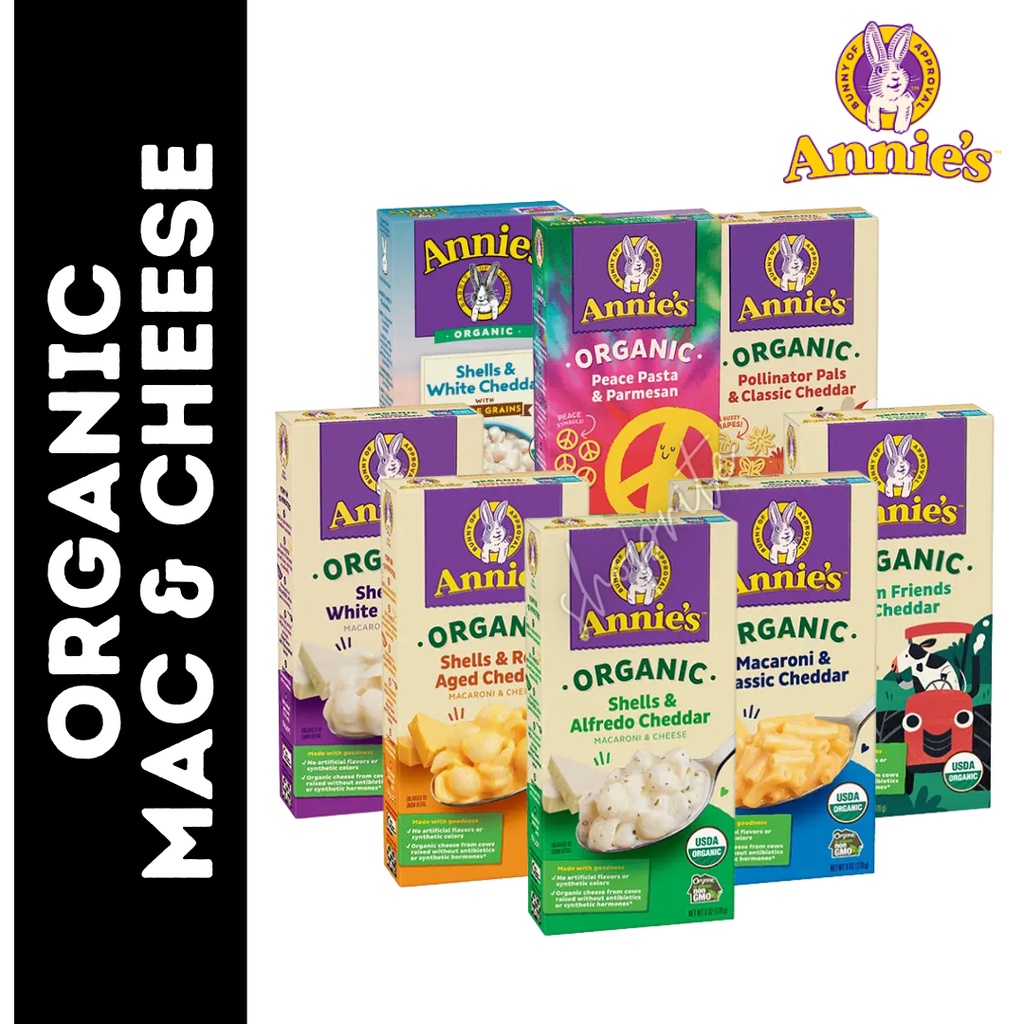 Annie's Organic Shells & White Classic Cheddar / Macaroni & Cheddar ...