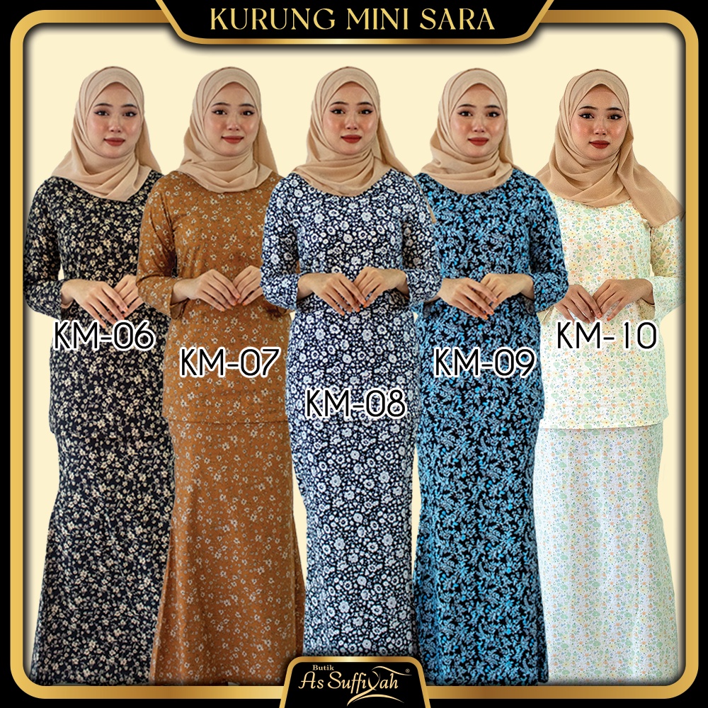 BAJU KURUNG MINI ( B ) / KURUNG KLASIK MINI / BAJU KURUNG COTTON / BAJU ...