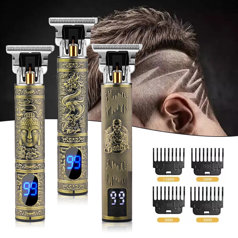 2022 Dropshipping Professional Hair Cutting Machine LCD Hair Trimmer for men Hair Clipper Electric Shaver Hair trimmer machine