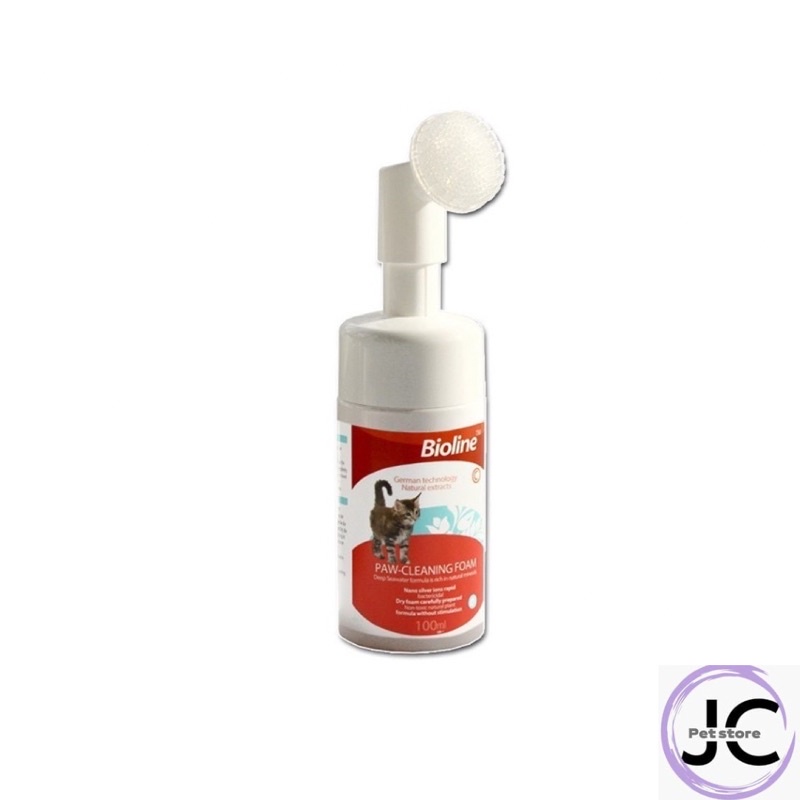 Bioline Paw Cleaning Foam For Cats 100ml Shopee Malaysia