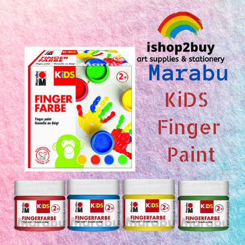 Marabu Kids Finger Paint Diy Creative Safe to Kids Art Hand Paint Kids