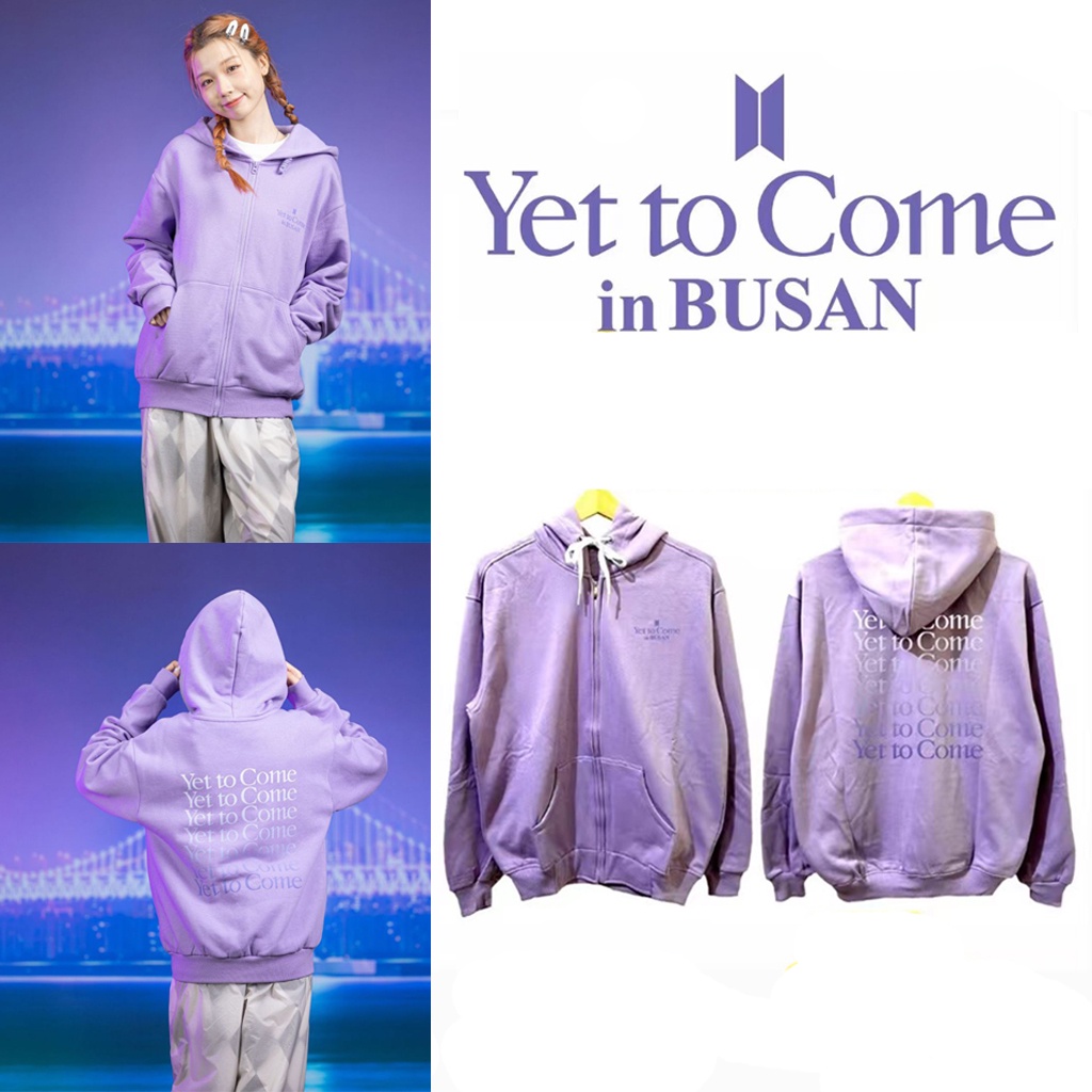 最も完璧な BTS Yet To Come in BUSAN ZIP-UP HOODIE