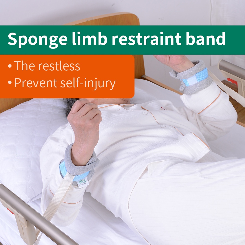Restraint band for senile dementia bedridden patients; medical hand and