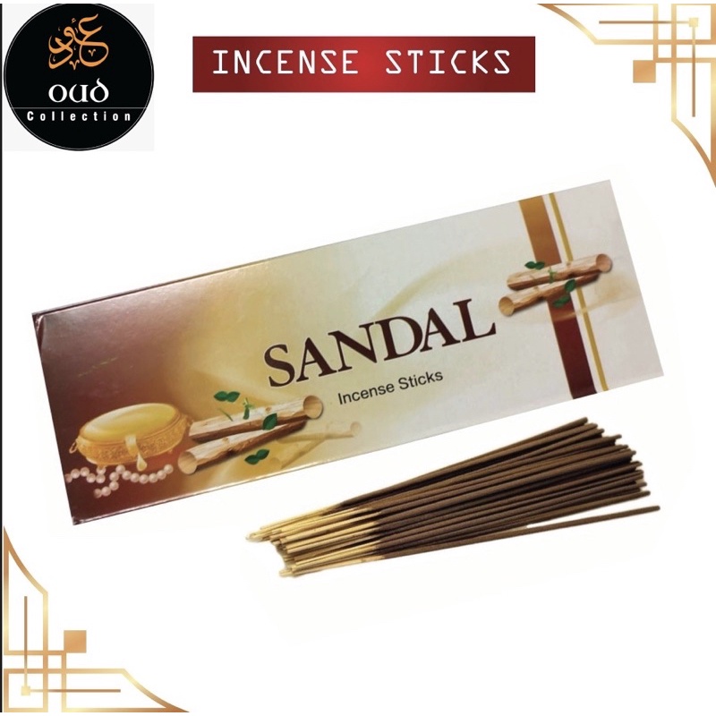 SANDAL INCENSE STICK (1 BOX X 6 PEAK =120 STICKS) HALAL