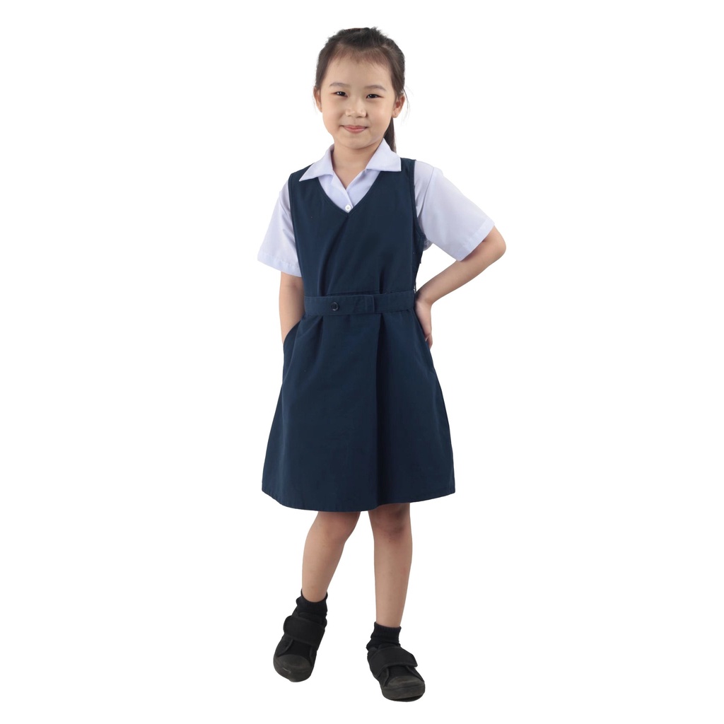 Ventino Pinafore Sekolah Rendah (PINAFORE SAHAJA) | Shopee Malaysia